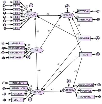 A Linear Empirical Model of Self-Regulation on Flourishing, Health, Procrastination, and Achievement, Among University Students